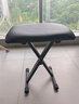 Asanasi琴登可折叠琴蹬电子琴凳/电钢琴凳古筝凳/二胡凳/钢琴凳/吉他凳子 纯黑X型四挡琴凳 实拍图