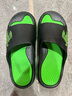 回力运动拖鞋男浴室内户外不易滑厚底凉拖鞋HL39391黑绿色39-40码 实拍图