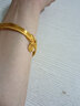老庙黄金手镯足金三生三世福牌金镯子送妈妈老婆生日节日礼物 福牌56#：约12.1g 实拍图