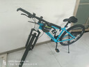 凤凰铝合金山地自行车成年人男士女士油刹可锁双减震山地车自行车学生 比安奇/全轴承/辐条轮 26英寸（适合身高160-180） 24速凤凰定位变速【碳钢车架】 实拍图