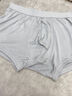 恒源祥真丝内裤男四角透气短裤头男士桑蚕丝绸薄款宽松平角裤 （升级款）浅灰2条 2XL 实拍图
