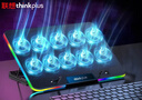 ThinkPad联想笔记本散热器笔记本支架 十风扇/七档多角度调节/降温降噪/13-17英寸笔记本 ZJA9 实拍图