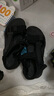 2025夏季新款凉鞋男透气防臭休闲外穿凉拖鞋魔术贴厚底舒适沙滩鞋 黑色 40 晒单实拍图