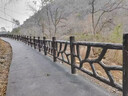 水泥仿藤护栏池塘仿木防护栏杆景区围栏仿树皮仿石河道水库栅栏n 仿树皮护栏 实拍图
