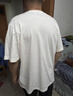 adidas情侣休闲纯棉上衣圆领短袖T恤男女夏季阿迪达斯官方轻运动 米白 S 实拍图