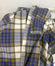 无印良品（MUJI）男式 马德拉斯格纹纽扣领短袖衬衫男士衬衣外套纯棉全棉 AC1W8A4S 藏青色格纹 M （170/92A） 实拍图