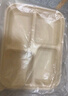 庭好玉米淀粉一次性饭盒可降解带盖外卖打包餐盒便当盒均分4格*10套 实拍图