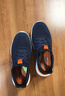 斯凯奇（Skechers）夏季男鞋新款轻便一脚蹬透气网面休闲运动跑步鞋百搭慢跑鞋210281 海军蓝色/橘色/210281-NVOR 39.5 实拍图