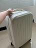 行李箱大容量小型拉杆箱20寸24寸26寸22寸旅行密码登机箱结实耐用 奶白色-多功能-京东六仓发货 20寸【登机尺寸】无侧把手挂钩 实拍图