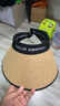 防晒帽子女夏季遮阳帽户外骑行开车防晒帽女时尚百搭透气太阳帽子 草编帽咖色【活动专享】 均码（54cm-58cm） 实拍图