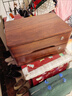 实木桌面收纳盒抽屉式办公桌上整理箱多层杂物储物柜木质盒子带锁 胡桃色二层【全锁】热销爆款 实拍图