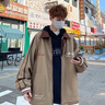 NEW OR MODE复古外套男生春秋季新款宽松休闲刺绣棒球服美式高级感男生夹克衫 咖啡色 XL 【建议125-145斤】 实拍图