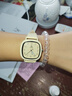学生手表考试女儿童青少年初高中生公务考试用石英腕表ins 卡其色 实拍图