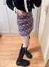 狄德拉真皮长筒靴女秋冬新款内增高厚底高筒不过膝骑士靴显瘦弹力烟筒靴 （加宽筒）内增高绒里 36 (230mm) 标准码 实拍图