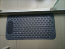 七七家浴室洗澡防滑地垫卫生间淋浴脚垫多功能按摩防摔垫子 灰色36*70cm 实拍图