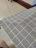 桌布茶几布防水防油餐桌布 北欧风格纹免洗桌垫布茶几垫台布 灰色格格90*137cm 实拍图