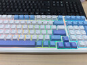 狼蛛（AULA）  F99Pro客制化机械键盘gasket结构全键热插拔有线蓝牙无线三模连接办公键盘电竞游戏专用 F99 星落凝云-TTC新月轴 实拍图