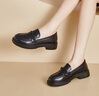 大东方跟乐福鞋女新款时尚简约圆头女单鞋百搭通勤小皮鞋5061 实拍图