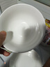 厚秀堂景德镇骨瓷碗碟盘套装家用组合新款陶瓷餐具中式简约饭碗面碗 4.5英寸高脚碗（2个）百合花 实拍图