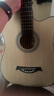 维卡斯（WEIKASI）民谣吉他初学者木吉他单板新手入门练习琴guitar吉它学生男女乐器 38英寸原木色+礼包【初学推荐】 实拍图