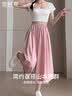 雪茜曼夏季时尚A字裙裤女垂感薄款速干宽松高腰显瘦慵懒休闲裤子女 实拍图