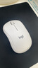 罗技（Logitech）M221 轻音鼠标 无线鼠标 办公鼠标 对称鼠标 带无线微型接收器 米白色 实拍图