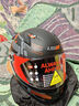 LS2摩托车头盔男女全盔四季赛车防雾3C跑盔卡丁车四季安全帽FF358 哑黑红水晶(赠防雾贴+头套) XXL(建议59-60头围） 实拍图