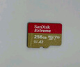 闪迪（SanDisk）256GB TF(MicroSD)内存卡 4K极速金卡A2 V30 U3行车记录仪 运动相机无人机 监控存储卡 读190MB/s 实拍图