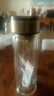 【⭐京东物流配送】高硼硅双层玻璃杯大容量泡茶杯水杯子茶水分离 【双层加厚】茶杯 350ml 1只 实拍图