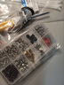 台式电脑diy组装机箱螺丝包拆机工具套装拆卸螺丝刀扎带主板硬盘 套装A【50条扎带+10种螺丝+大小螺丝刀】 实拍图