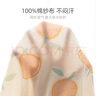 汤尼倍儿新生儿护囟门帽子纯棉0-3-6月初生婴儿胎帽夏季纱布套头空顶帽 橘橘乐3-6个月(帽围40cm) 可根据宝宝头围选择 实拍图