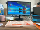 联想（Lenovo）K2三模键盘 机械手感键盘 无线蓝牙有线 混彩灯效 消音结构 音量旋钮 办公游戏电脑平板笔记本 粉 实拍图