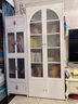 阿格贝贝法式书柜带玻璃门钢制书架客厅整墙柜子落地防尘书架储物置物柜 四门拱形门【2M高0.8M宽】 长虹玻璃【奶油白】 实拍图