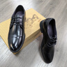 七匹狼男鞋商务男士休闲皮鞋夏季新款正装鞋男士皮鞋西装鞋通勤德比鞋 黑色 41 实拍图