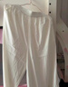 浪莎白色裙裤女2025新款高腰垂感阔腿裤宽松休闲薄款百褶a字半身长裙 实拍图
