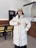 高梵黑金鹅绒服机能5.0六格男女同款加厚中长款羽绒服经典百搭休闲风 铂金1号 XS 实拍图