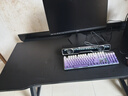 华菲丽钛戟S3同款创电竞桌分段式实木电脑桌家用可装机械臂台式学习书桌 钛戟S3同款-黑色碳纤维 140*75*75二段分板 实拍图