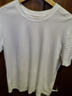 拇指白小T三代水云棉短袖纯棉T恤男白小丅百搭免烫打底衣服 白色男款 L 实拍图