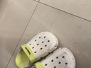 唐狮（TonLion）洞洞鞋男士夏季外穿凉鞋男女休闲情侣款沙滩凉拖鞋 白绿36/37 实拍图