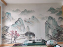 新福壁海墙纸定制3d立体中式水墨山水电视背景墙壁纸客厅壁布卧室墙布壁画 联系客服领小样 实拍图