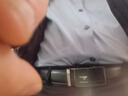 七匹狼男士牛皮腰带时尚简约自动扣皮带生日礼物送男友老公送爸爸 实拍图