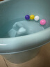 kairuishi宝宝浴桶可坐洗澡桶婴儿洗澡盆宝宝泡澡桶浴盆沐浴 加深0-6带排水57*51*45颜色备注 实拍图