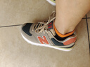 新百伦男鞋官方秋冬透气网面运动鞋子女鞋休闲情侣N字574阿甘复古跑步鞋 574炭灰橘升级版 41 实拍图