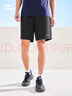 鸿星尔克短裤男夏季新款宽松速干百搭清爽跑步健身休闲男裤运动裤子五分裤 正黑-吸湿排汗ERKE标 XL （170-175cm/130-140斤） 实拍图