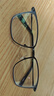 依视路（ESSILOR） 钻晶系列高清耐磨防蓝光近视超薄镜片专业配度数眼镜架男女镜框 金属-全框-2062GY-透明灰 镜框+依视路膜御防蓝光1.67现片 实拍图