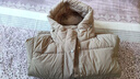 雪中飞抽绳连帽羽绒服女装冬季通勤居家百搭款鸭绒保暖松紧羽绒外套衣服 棕色 S (155) 实拍图