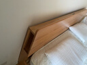 原始原素全实木床1.8米x2米现代简约主卧双人床纯实木榫卯大床L701D 【低体-原木色】1.8*2.0m单床 大板床 实拍图