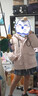 森马（Semir）羽绒服女90%鸭绒中长款三防大毛领派克服2024冬新款户外保暖夹克 橡皮粉（白鸭绒）61214 M 【宽松版，建议哦拍小一码】 实拍图