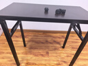 佳家林（JIAJIALIN）折叠桌子摆摊户外便携桌书桌会议培训桌简易餐桌家用小桌子 【12mm桌面-单杆粗管】黑胡桃色 【免安装】80*40*75cm 实拍图
