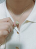 春浅四叶草和田玉银项链女款生日礼物送老婆妈妈女士锁骨链首饰品 实拍图